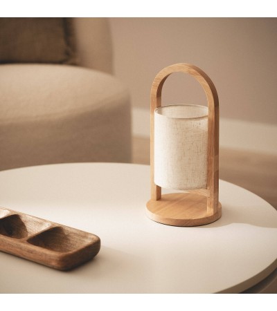 Lampe à Poser LED 1W Bois Portable avec Batterie USB Rechargeable Fragosa - 107574 - vue 5