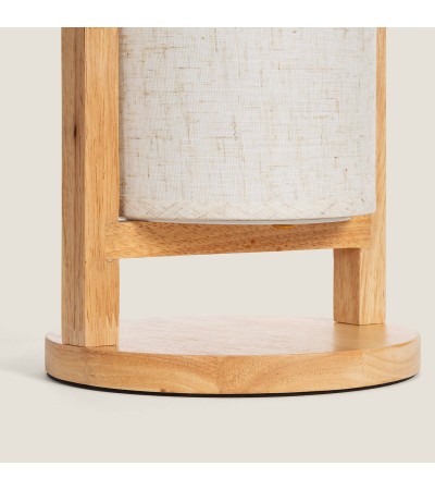 Lampe à Poser LED 1W Bois Portable avec Batterie USB Rechargeable Fragosa - 107574 - vue 7