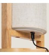 Lampe à Poser LED 1W Bois Portable avec Batterie USB Rechargeable Fragosa - 107574 - vue 9