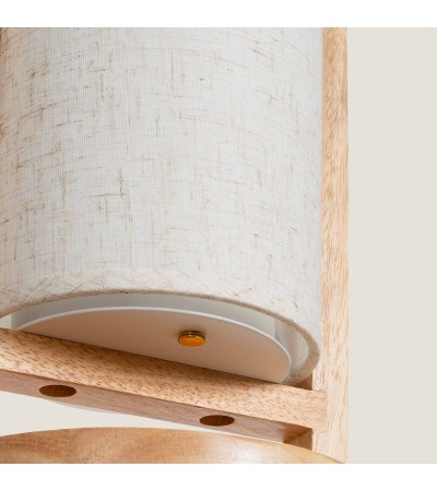 Lampe à Poser LED 1W Bois Portable avec Batterie USB Rechargeable Fragosa - 107574 - vue 10