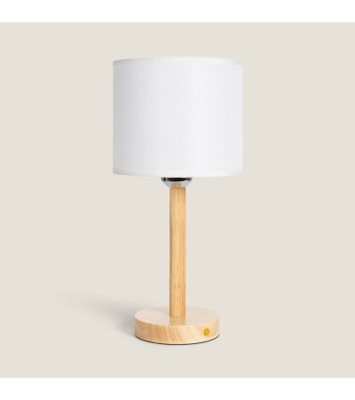 Lampe à Poser LED Bois 1W Portable avec Batterie USB Rechargeable Folgosa - 107580 - vue 3