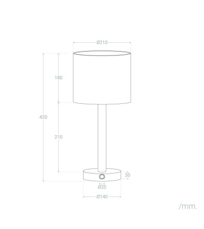 Lampe à Poser LED Bois 1W Portable avec Batterie USB Rechargeable Folgosa - 107580 - vue 8