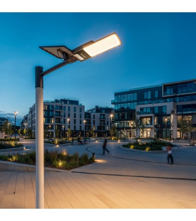 Lampadaire LED Solaire 2400 lm 120 lm/W Serbal - 108882 - vue 2
