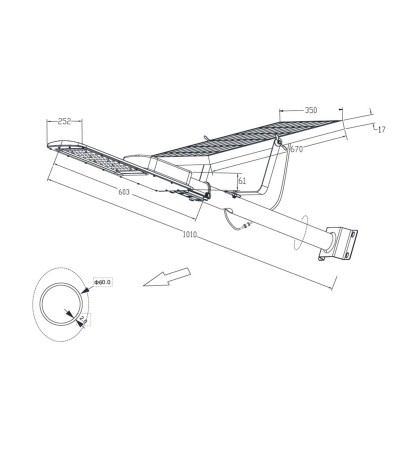 Lampadaire LED Solaire 2400 lm 120 lm/W Serbal - 108882 - vue 3