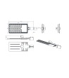 Lampadaire LED 150W Auroa avec Capteur Crépusculaire - 108894 - vue 3