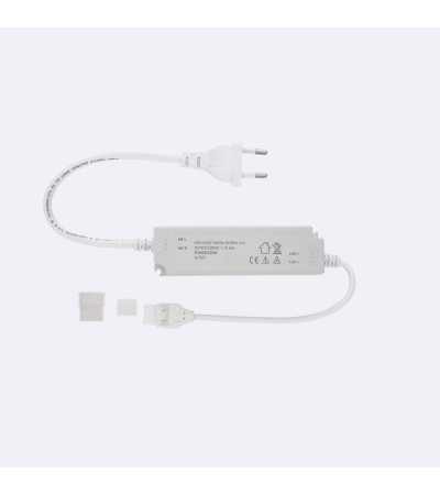 Driver Flicker Free pour Ruban LED Auto-Redressement 220V AC COB SILICONE FLEX Largeur 10mm Monochrome