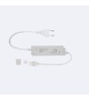 Driver Flicker Free pour Ruban LED Auto-Redressement 220V AC COB SILICONE FLEX Largeur 10mm Monochrome - 110054 - vue 3