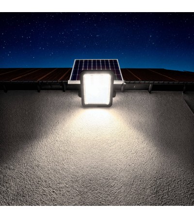 Projecteur Solaire Extérieur LED Nurda 10W 1200 lm IP65 avec Télécommande - 110625 - vue 2