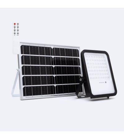 Projecteur Solaire Extérieur LED Nurda 20W 2100 lm IP65 avec Télécommande