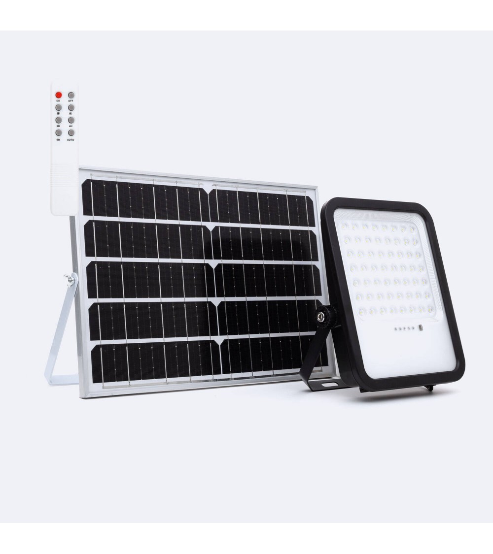 Projecteur Solaire Extérieur LED Nurda 20W 2100 lm IP65 avec Télécommande - 110636 - vue 1