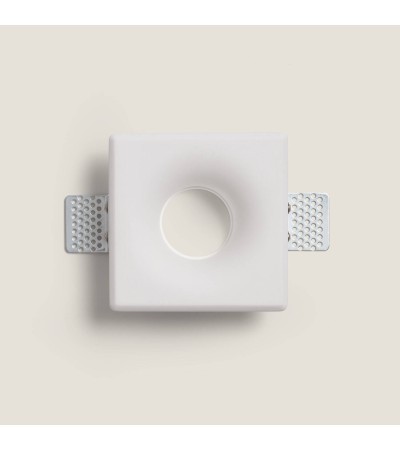 Collerette Downlight Intégration Plâtre/Placo pour Ampoule LED GU10 / GU5.3 Coupe 120x120 mm - 111906 - vue 5