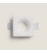 Collerette Downlight Intégration Plâtre/Placo pour Ampoule LED GU10 / GU5.3 Coupe 120x120 mm - 111906 - vue 5