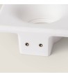 Collerette Downlight Intégration Plâtre/Placo pour Ampoule LED GU10 / GU5.3 Coupe 120x120 mm - 111906 - vue 6