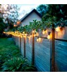 Kit Guirlande Lumineuse Extérieure 10m Noir + 10 Ampoules Filament LED E27 24V - 113198 - vue 1