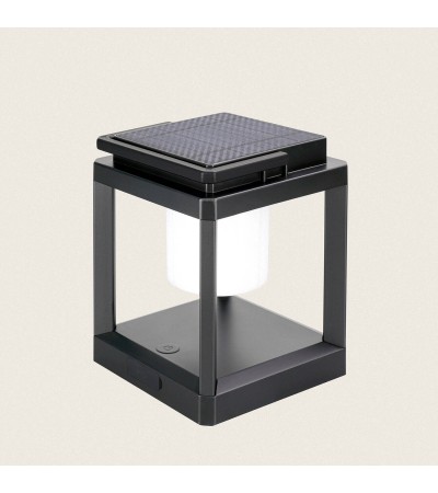 Lampe à Poser Solaire LED Portable Aluminium Perlico
