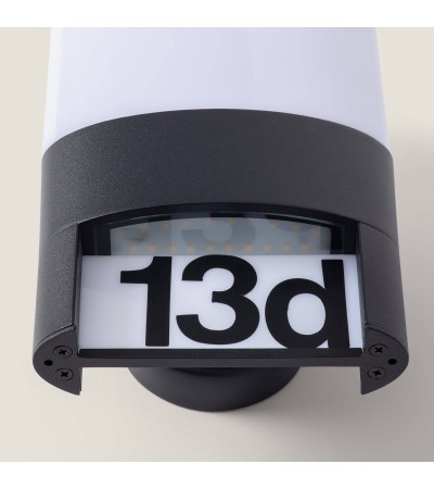 Applique Murale Extérieure LED 10W Aluminium pour Numérotation de Domicile Mulham - 113648 - vue 6