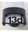 Applique Murale Extérieure LED 10W Aluminium pour Numérotation de Domicile Mulham - 113648 - vue 6