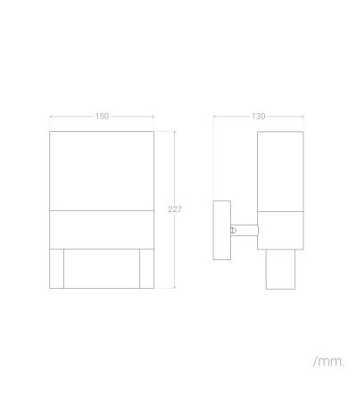 Applique Murale Extérieure LED 10W Aluminium pour Numérotation de Domicile Mulham - 113648 - vue 8