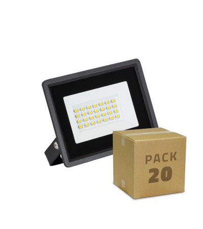 Lot de 20 Projecteurs LED 20W Solid 110lm/W IP65 Blanc Froid - 97801 - vue 1