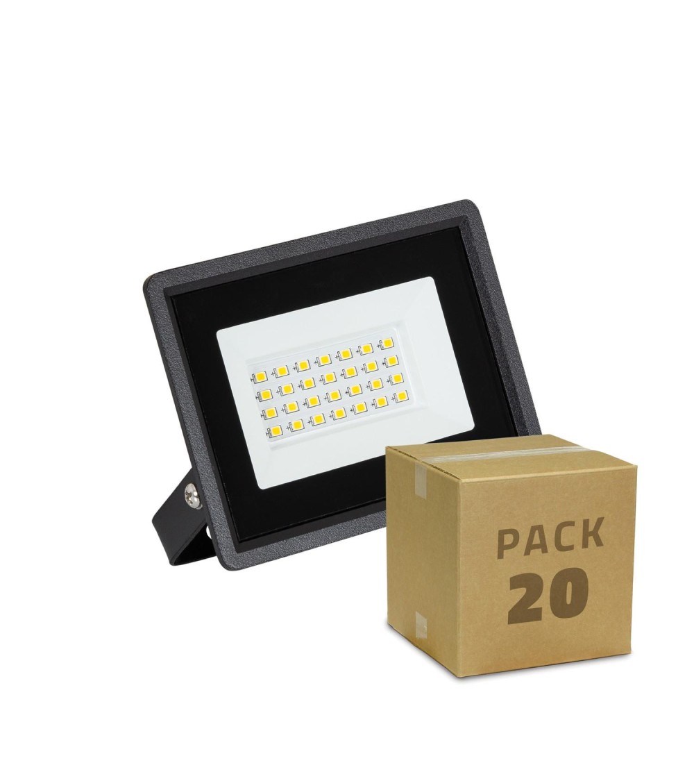 Lot de 20 Projecteurs LED 20W Solid 110lm/W IP65 Blanc Froid - 97801 - vue 1