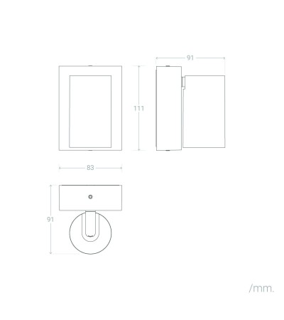 Applique Murale Extérieure LED 10W Aluminium CCT Sélectionnable Kuriya - 114512 - vue 10