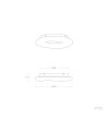 Plafonnier LED 40W Métal Cameron M - 114927 - vue 6