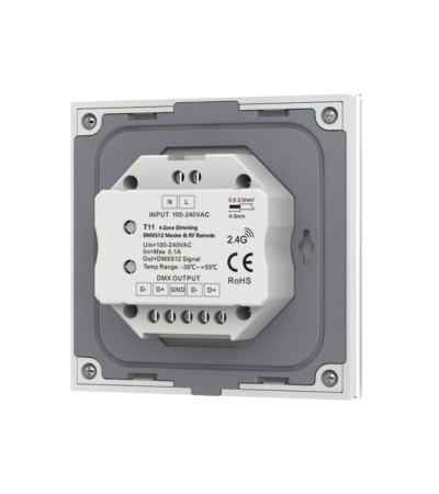 Panneau Tactile DMX Master Monochrome 4 Zones SKYDANCE T11 - 114957 - vue 2