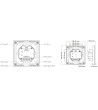 Panneau Tactile DMX Master Monochrome 4 Zones SKYDANCE T11 - 114957 - vue 3