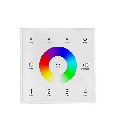 Panneau Tactile DMX Master Tactile RGBW 4 Zones SKYDANCE T14