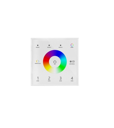 Panneau Tactile DMX Master Tactile RGB+CCT 4 Zones SKYDANCE T15