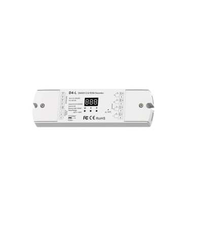Décodeur DMX512 et RDM 4 Canaux 12-24V SKYDANCE D4-L - 114977 - vue 2