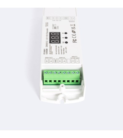 Décodeur DMX512 à 0/1-10 V 4 canaux avec RDM SKYDANCE DL-L pour Rail DIN - 115031 - vue 2
