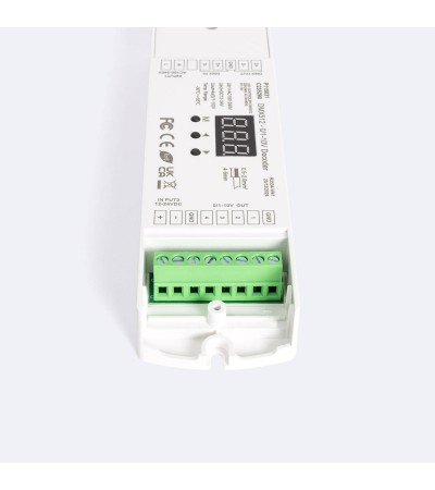 Décodeur DMX512 à 0/1-10 V 4 canaux avec RDM SKYDANCE DL-L pour Rail DIN - 115031 - vue 6