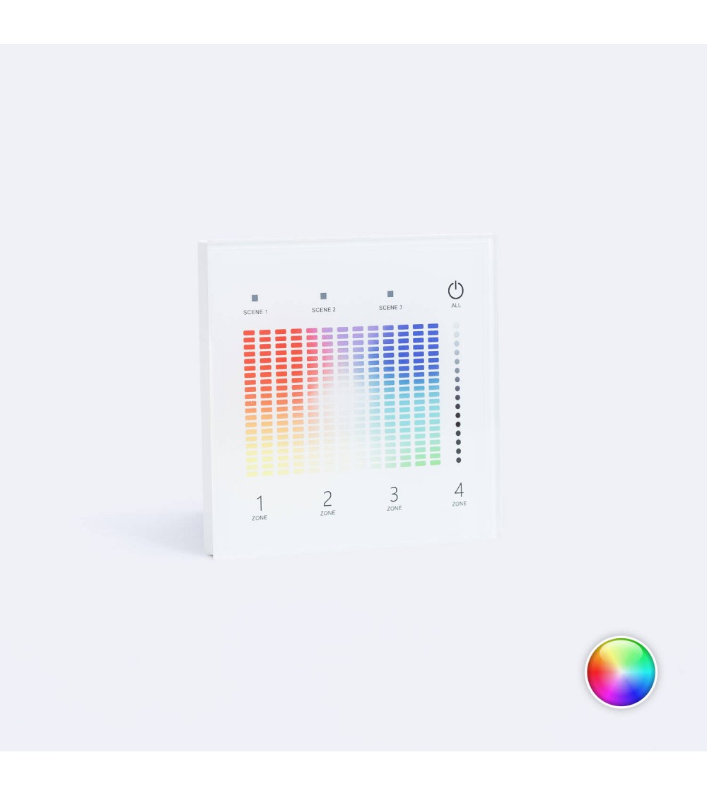 Panneau Tactile DALI Master DT8 RGB 4 Zones SKYDANCE TD3-4S - 115066 - vue 1