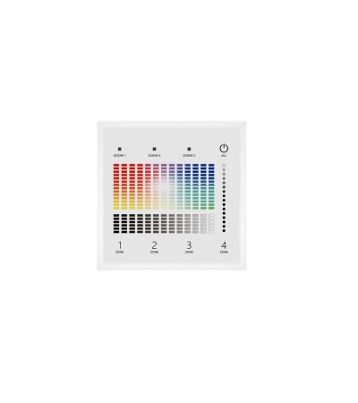 Panneau Tactile DALI Master DT8 RGBW 4 Zones SKYDANCE TD4-4S - 115070 - vue 2