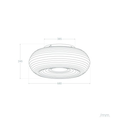 Plafonnier LED 60W Casey L - 115122 - vue 6