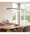 Suspension LED 24W Rectangulaire SwitchCCT Sélectionnable 580X200 mm Double Face Noir - 115256 - vue 2