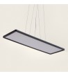 Suspension LED 24W Rectangulaire SwitchCCT Sélectionnable 580X200 mm Double Face Noir - 115256 - vue 3