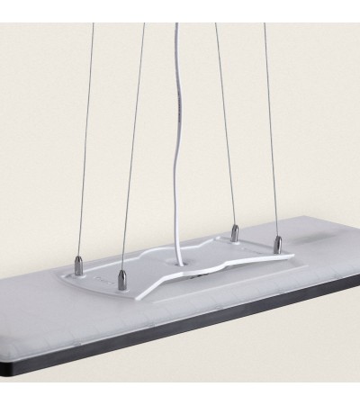 Suspension LED 24W Rectangulaire SwitchCCT Sélectionnable 580X200 mm Double Face Noir - 115256 - vue 4