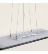 Suspension LED 24W Rectangulaire SwitchCCT Sélectionnable 580X200 mm Double Face Noir - 115256 - vue 4