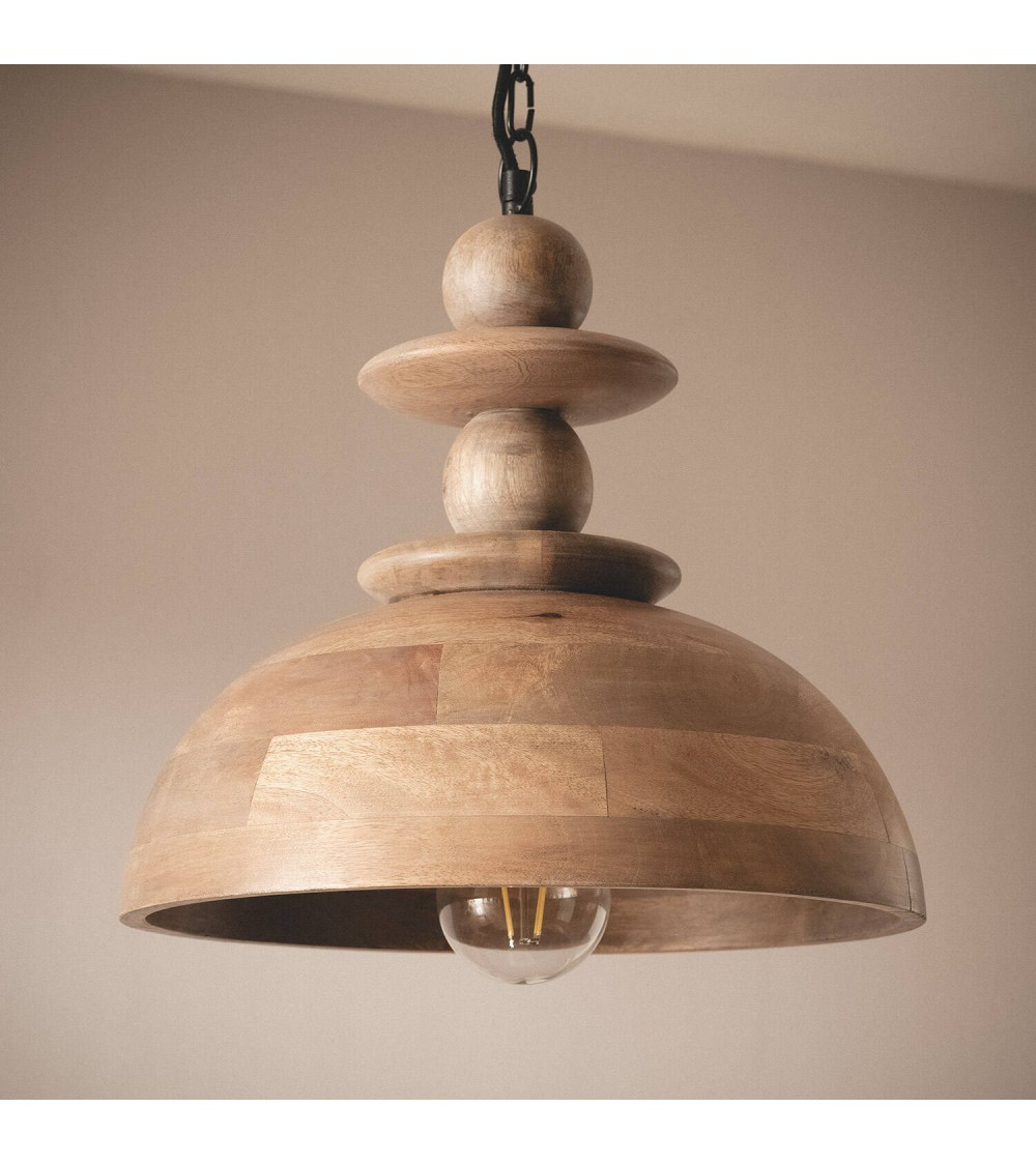 Suspension Bois Solstice ILUZZIA - 115472 - vue 1