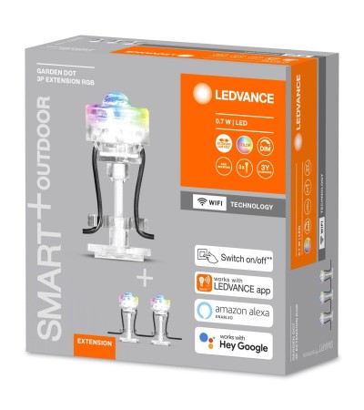 Lumières LED 0.70W RGB Smart+ WiFi Rallonge sur Piquet pour Extérieur LEDVANCE 4058075478572 - 93158 - vue 4