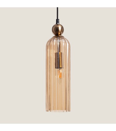 Suspension Métal et Verre Cheryl - 117888 - vue 3