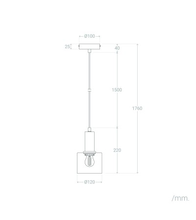 Suspension Métal et Verre Danae - 117896 - vue 10