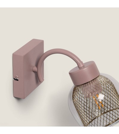 Lampe Murale Métal et Verre Aziel - 117956 - vue 8