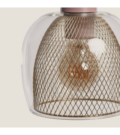 Suspension Métal et Verre Aziel - 117960 - vue 5