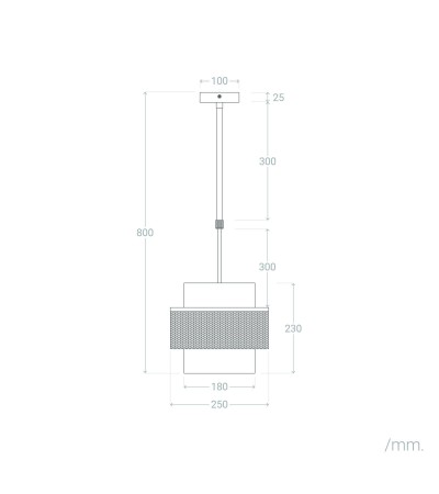 Suspension Métal et Verre Jaelyn - 118078 - vue 3