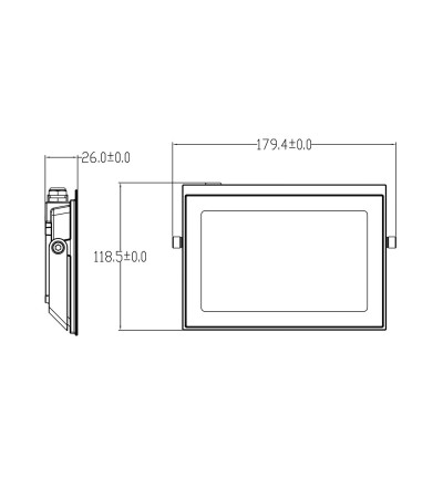 Projecteur LED 50W 120lm/W IP65 S3 - 118624 - vue 3