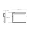 Projecteur LED 50W 120lm/W IP65 S3 - 118624 - vue 7