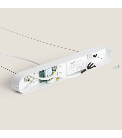 Suspension LED 24W Plâtre CCT Sélectionnable Kirnber - 118660 - vue 8